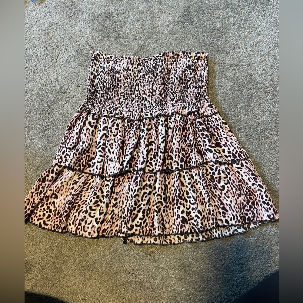 Pink Cheetah Skirt